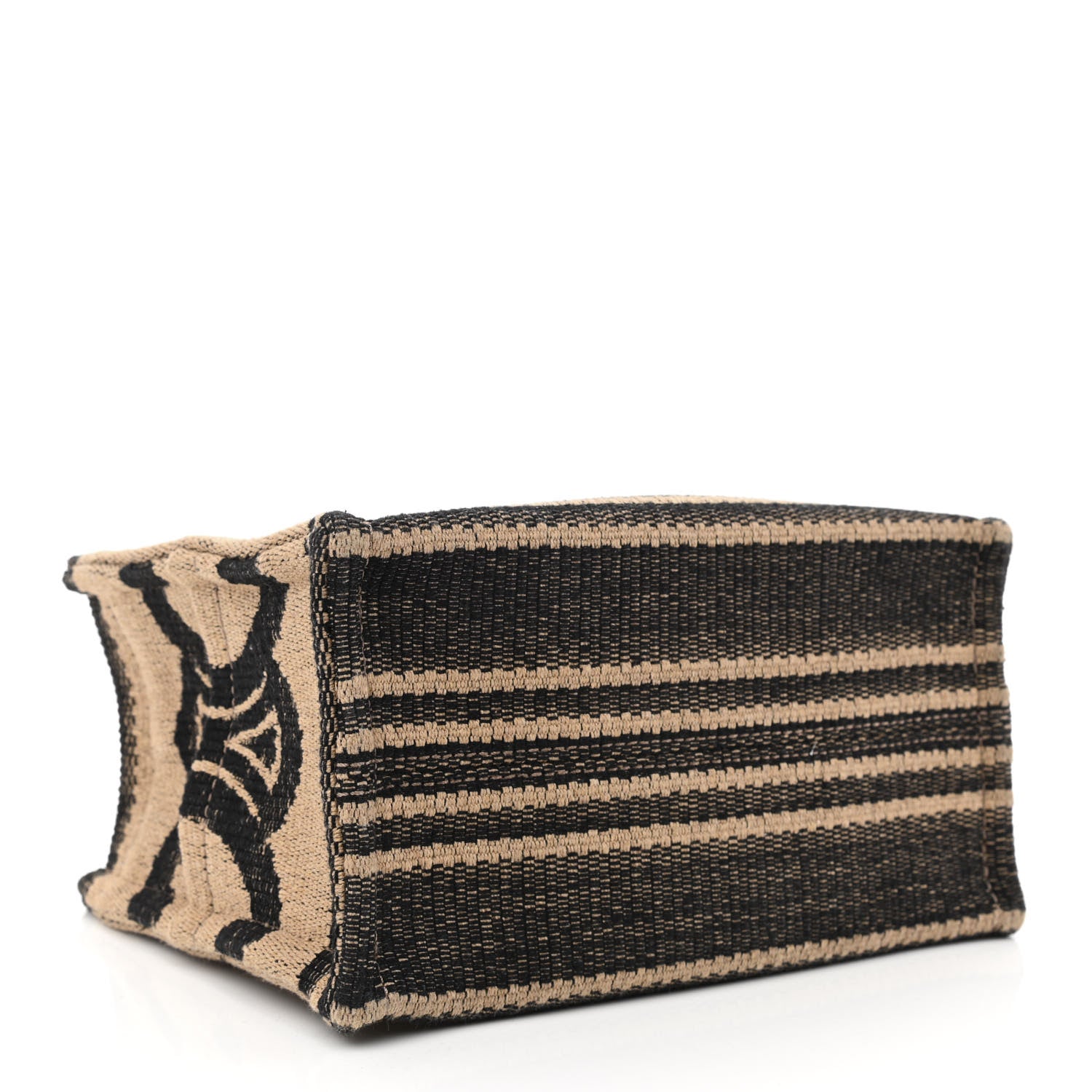 Celine Canvas Calfskin Small Cabas Thais Beige Black 4 of 10