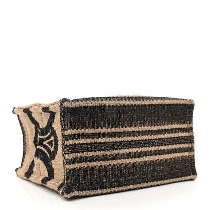 Celine Canvas Calfskin Small Cabas Thais Beige Black 4 of 10