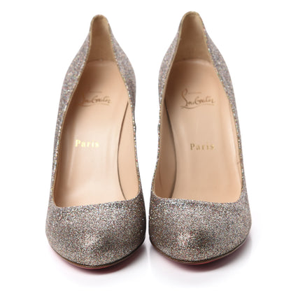 Christian Louboutin Glitter Canvas Aliglitter Fifille 100 Pumps 39.5 Multicolor 2 of 8