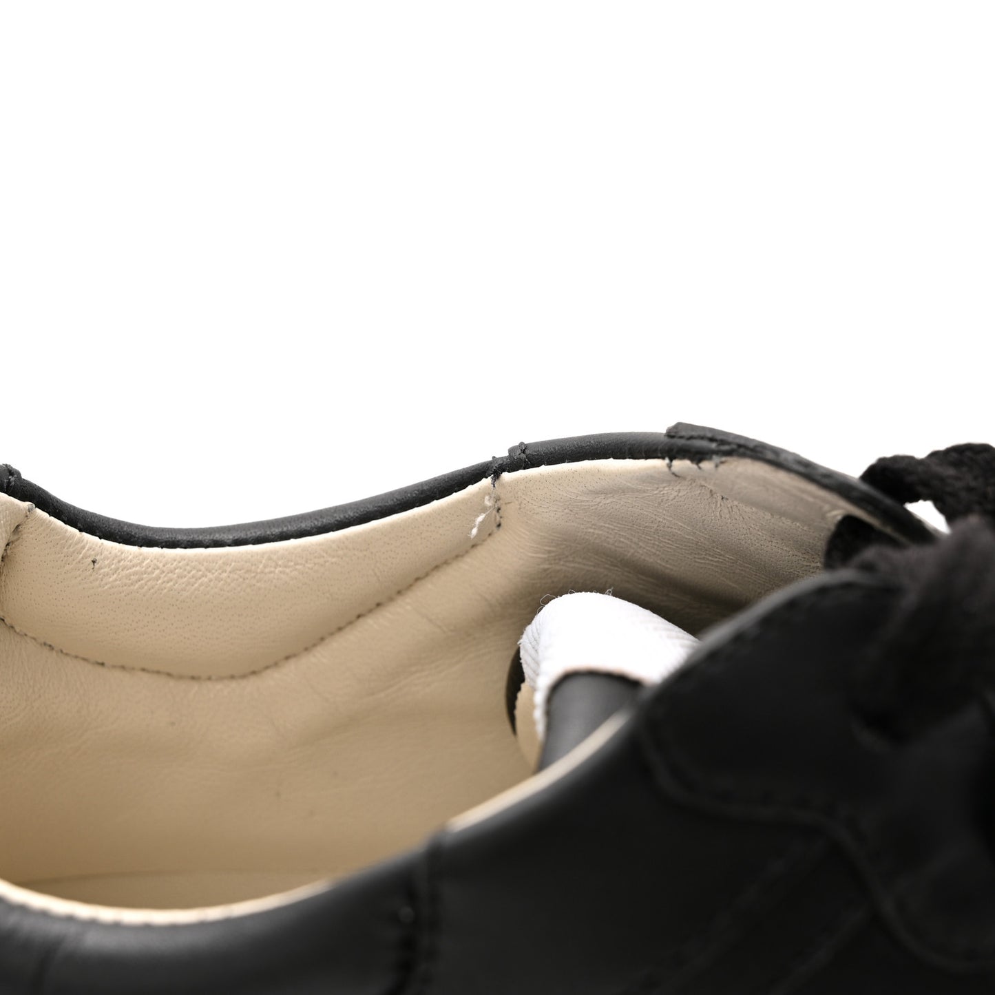 Calfskin Iridescent Logo Womens Rhyton Sneakers 37 Black