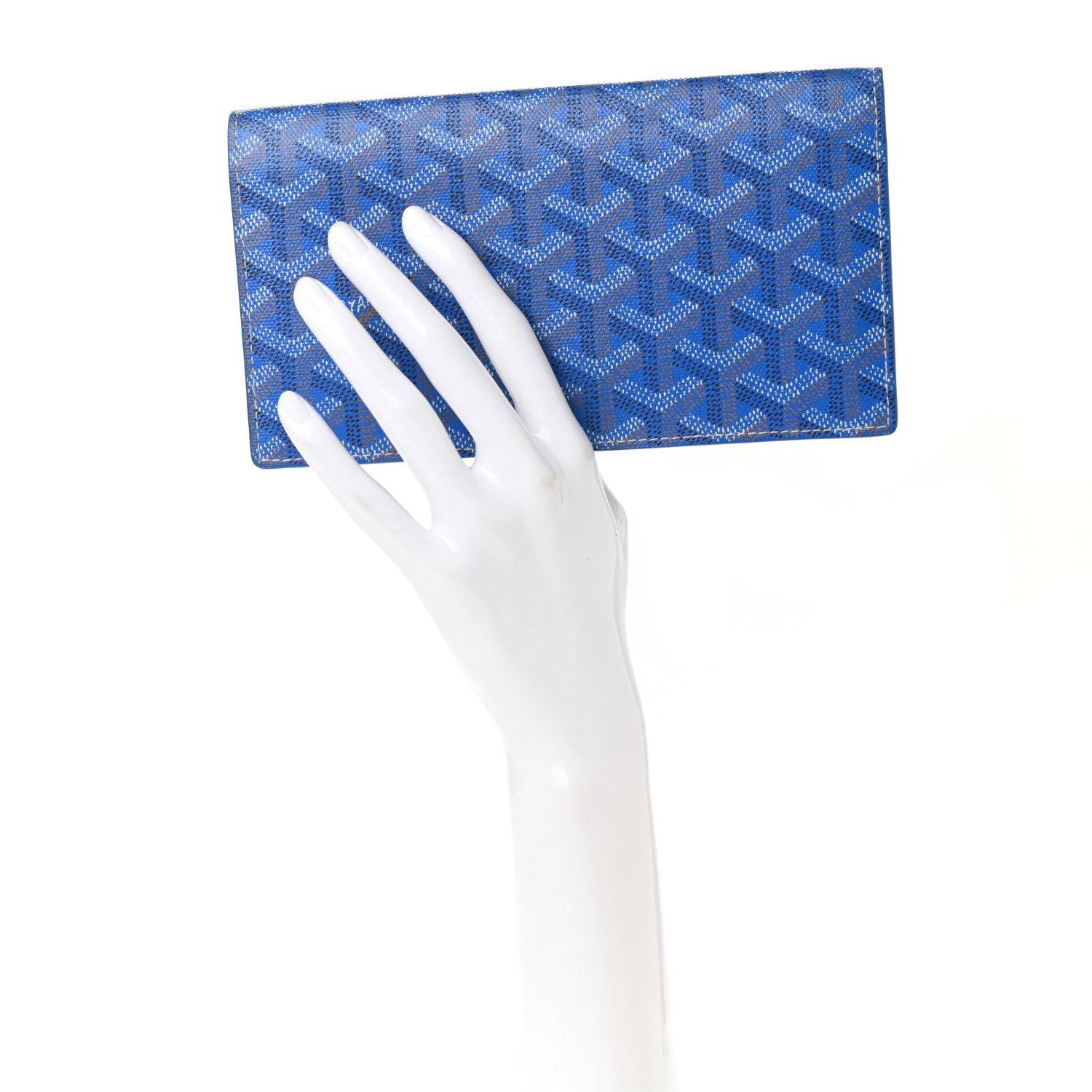 Goyard Goyardine Richelieu Wallet Sky Blue 2 of 8