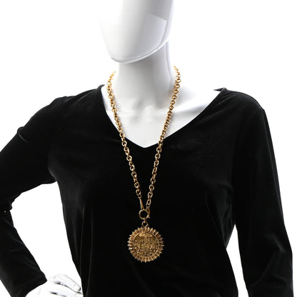 Chanel Medallion CC Chain Necklace Gold 2 of 6