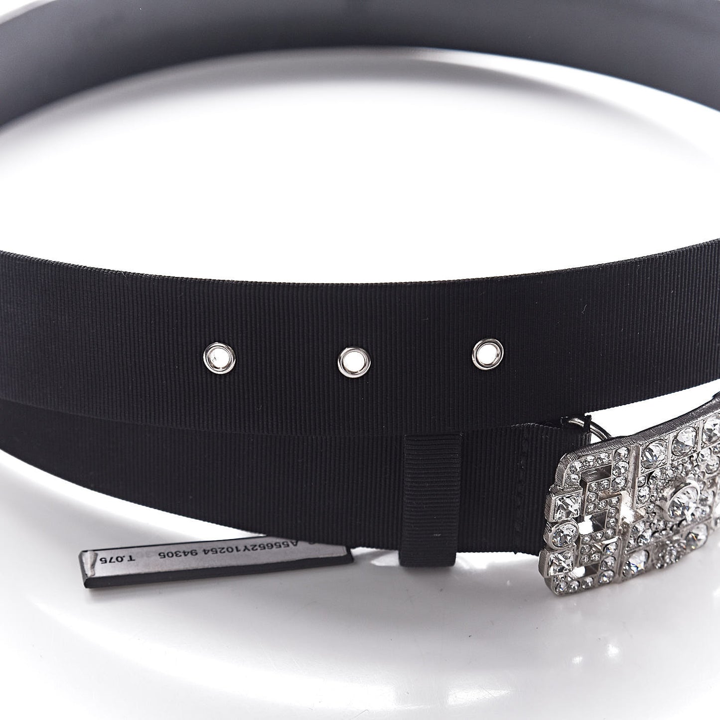 Grosgrain Crystal Belt 75 30 Black