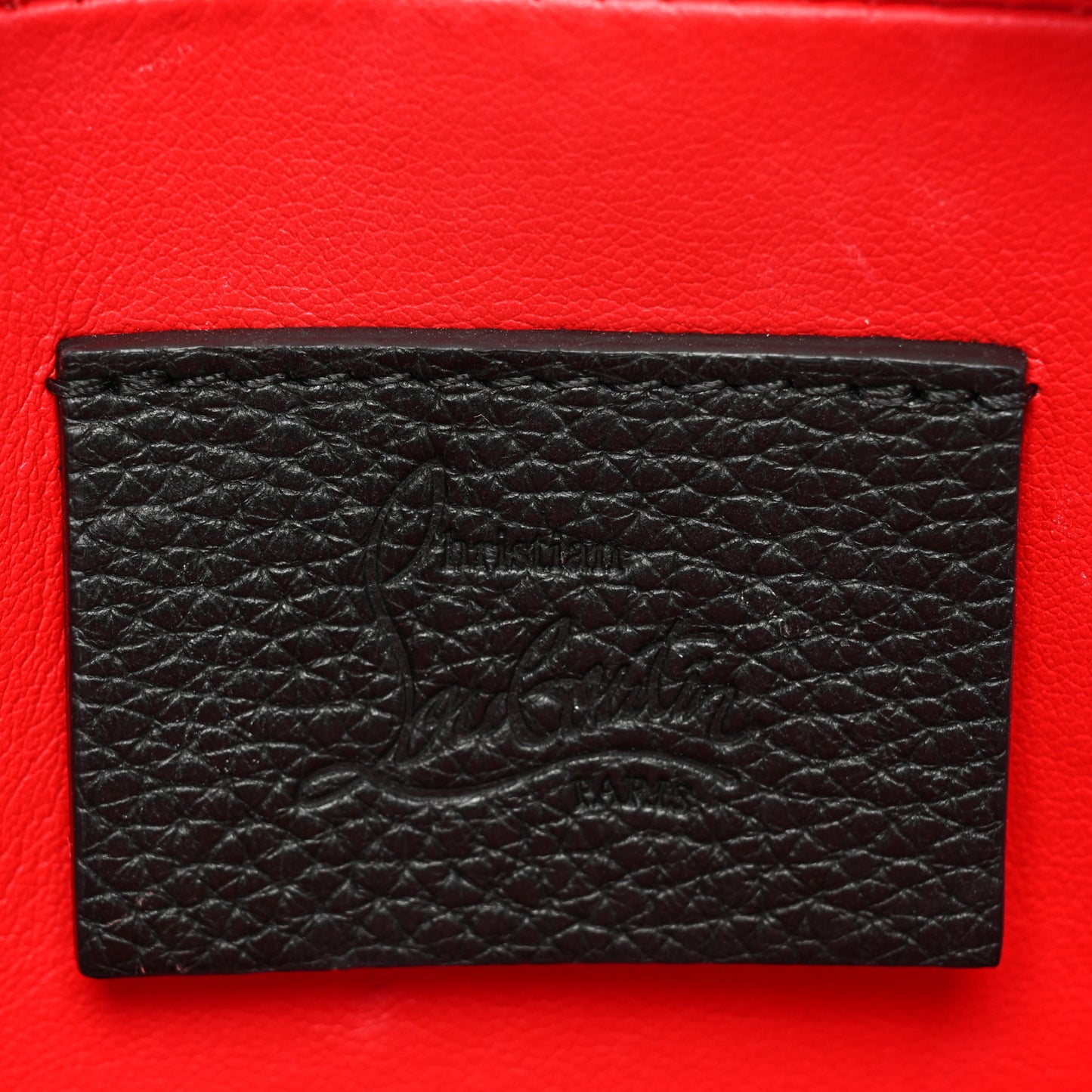 Empire Calfskin Mini Rubylou Crossbody Black Red