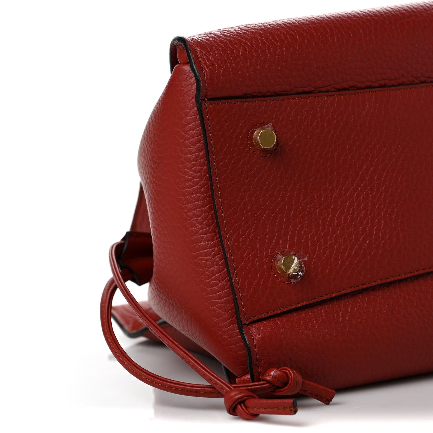 Heavy Grain Iris Tote Red