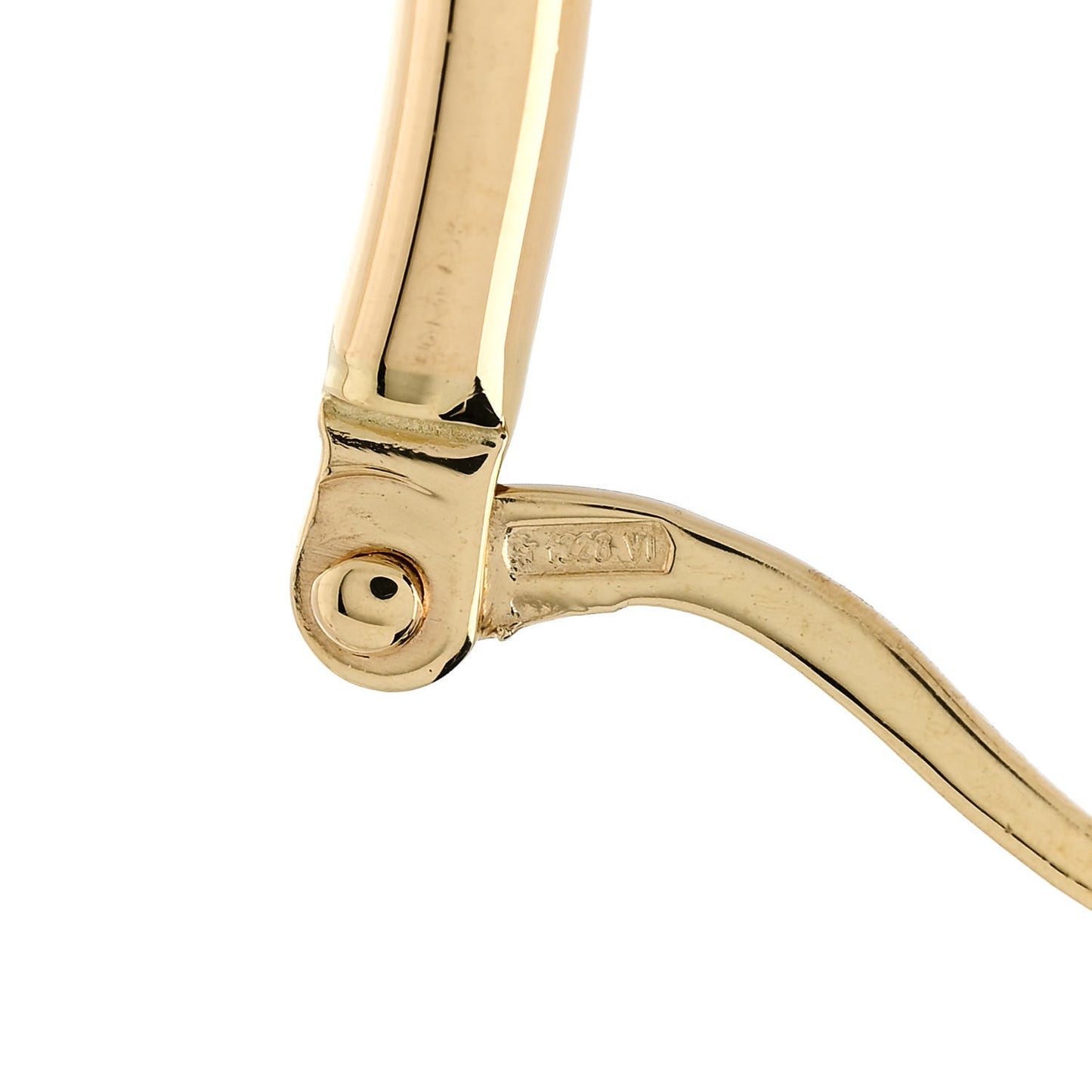 18K Yellow Gold Large Hoop Earrings