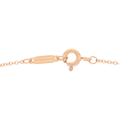 Tiffany 18K Rose Gold Diamond Atlas Pierced Pendant Necklace 6 of 6
