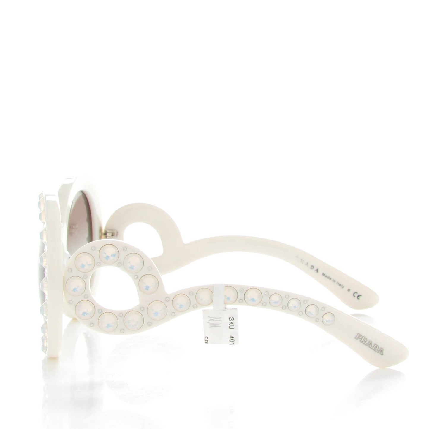 Crystal Baroque Sunglasses SPR 31P White