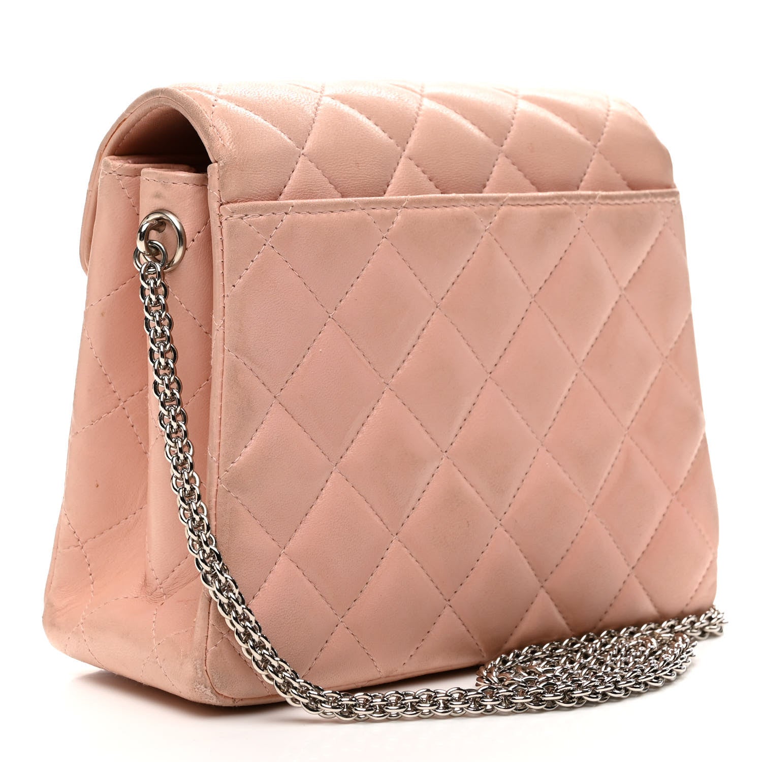 Chanel Lambskin Quilted Mini Flap Pink 3 of 15