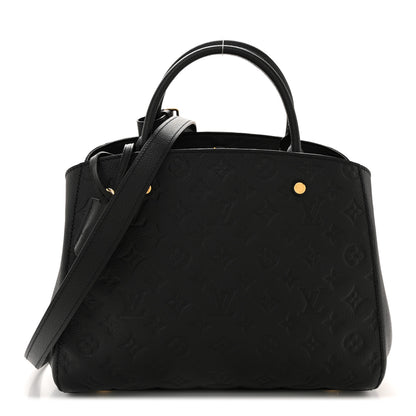 Louis Vuitton Empreinte Montaigne MM Black 1 of 12