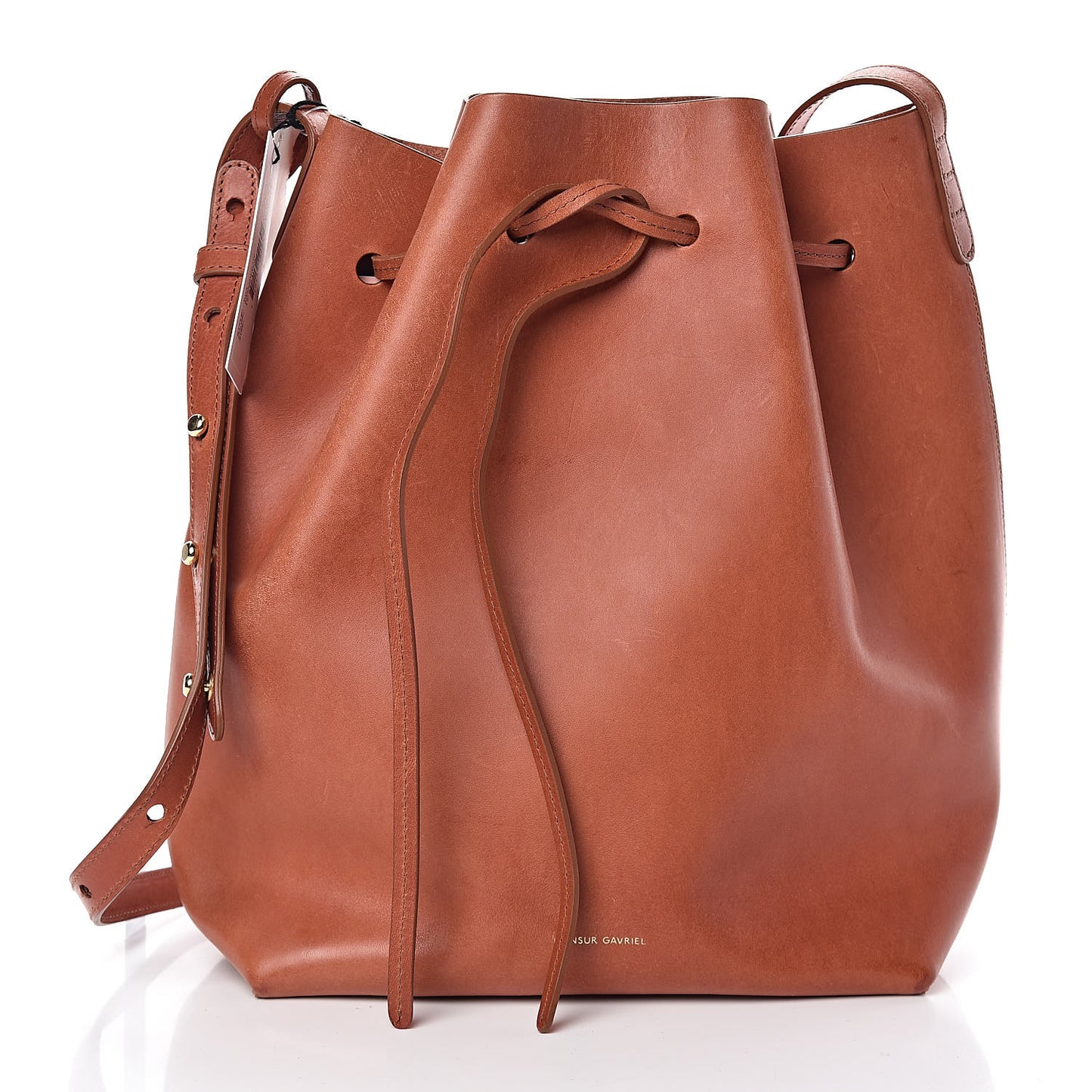 Calfskin Bucket Bag Brandy