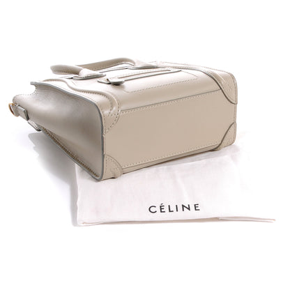 Celine Satin Calfskin Nano Luggage Powder 9 of 9