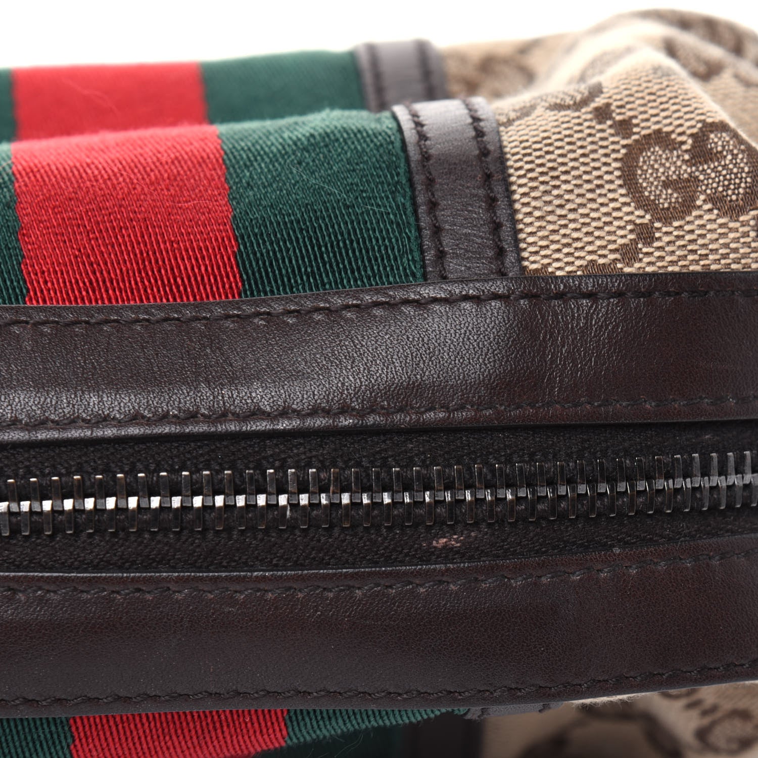 Gucci Monogram Web Small Cosmetic Case Dark Brown 15 of 17
