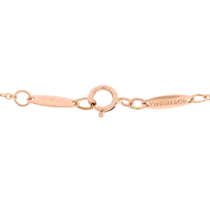 Tiffany 18K Rose Gold Diamond .17ct Elsa Peretti Diamonds by the Yard Pendant Necklace 4 of 5