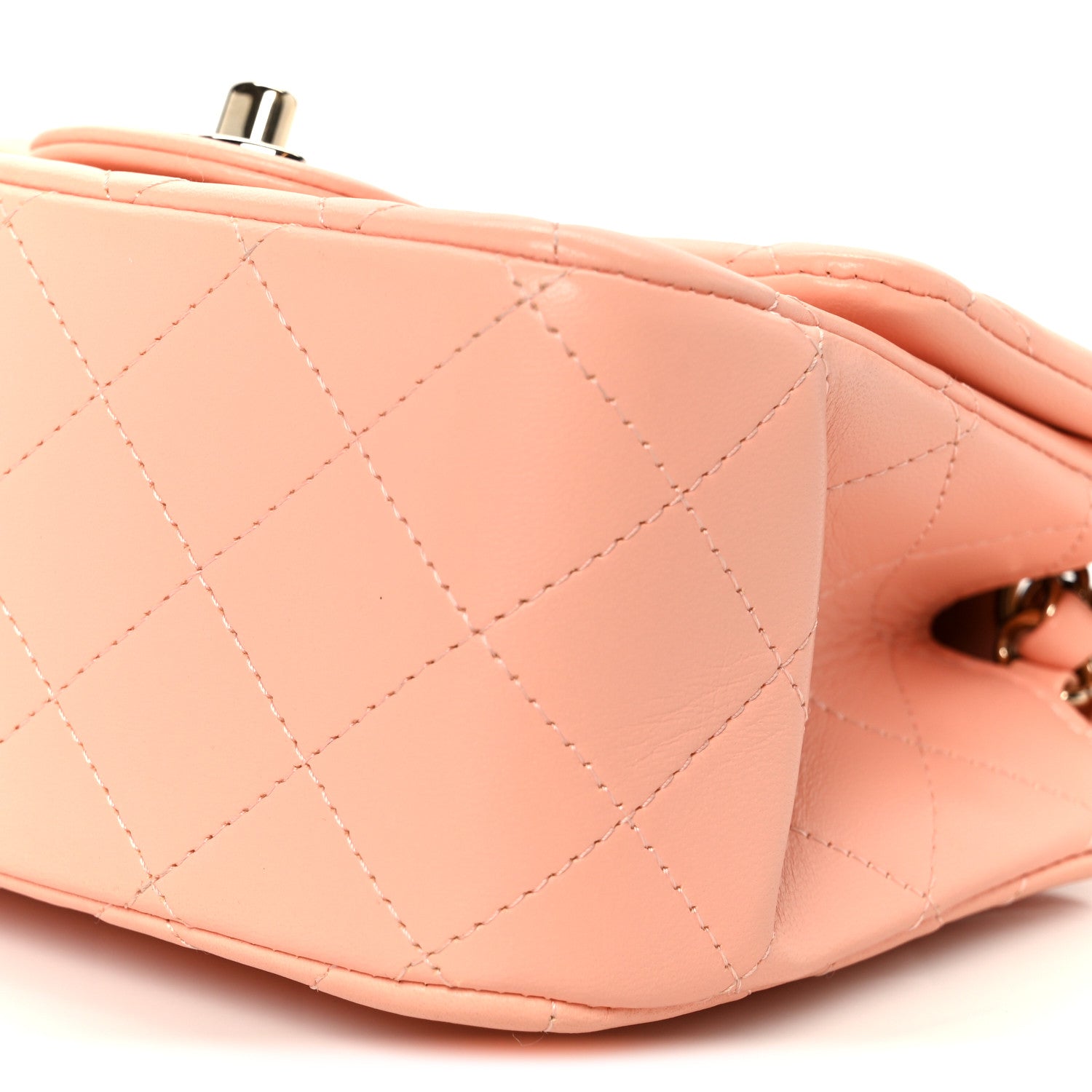 Chanel Lambskin Quilted Mini Square Flap Light Pink 11 of 11