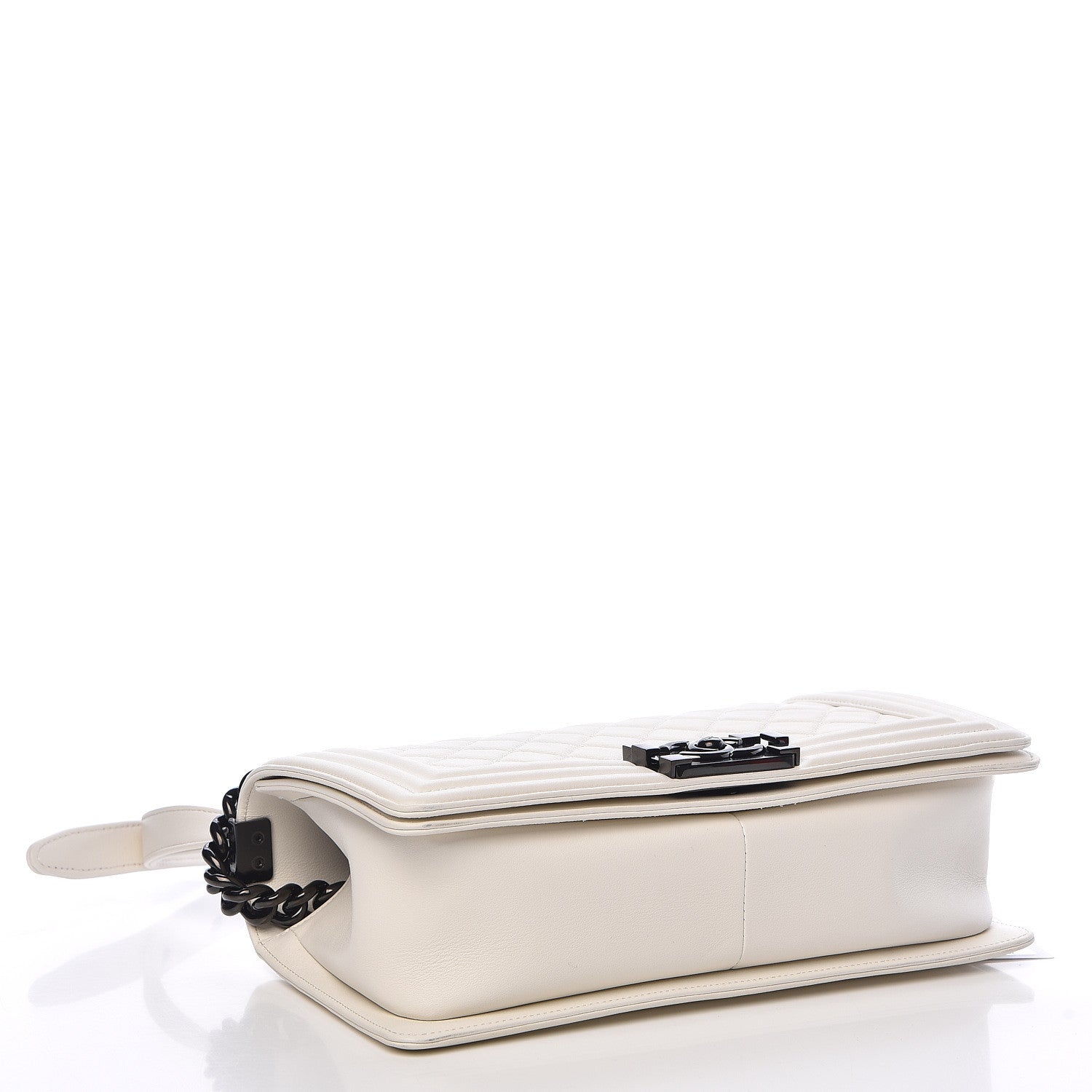 Chanel Calfskin Quilted Medium Boy Flap White 4 of 12