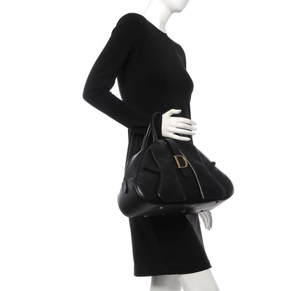 Christian Dior Calfskin Saddle Bowler Black 2 of 16