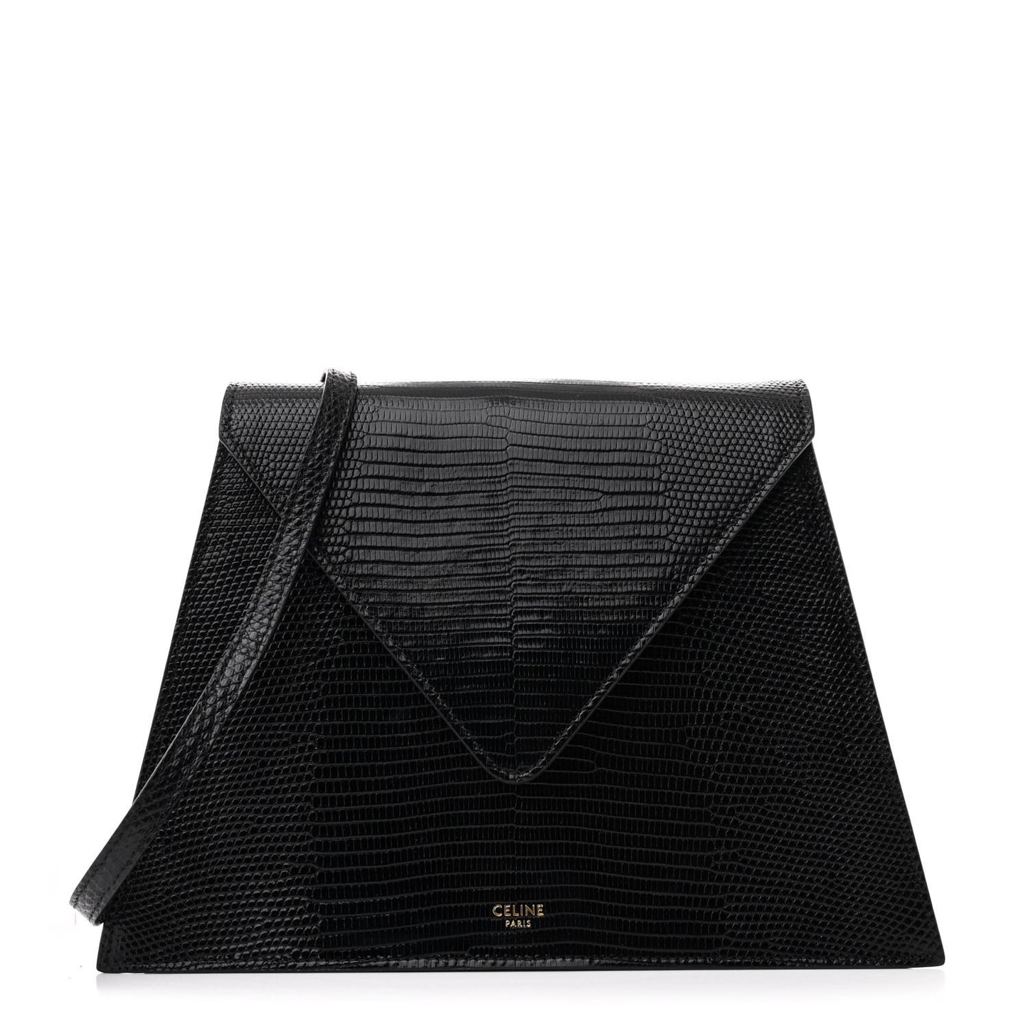 Lizard Edwige Shoulder Bag Black