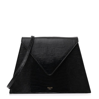 Celine Lizard Edwige Shoulder Bag Black 1 of 11