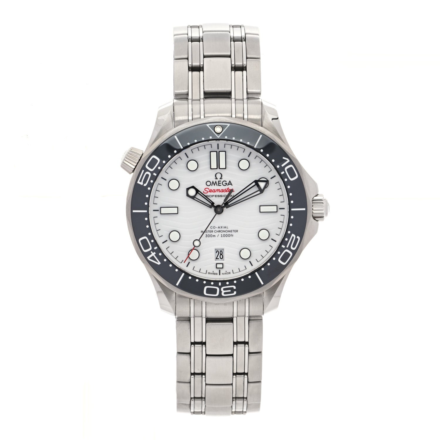 Omega Stainless Steel 42mm Seamaster 300m Automatic Watch White 210.30.42.20.04.001 1 of 5