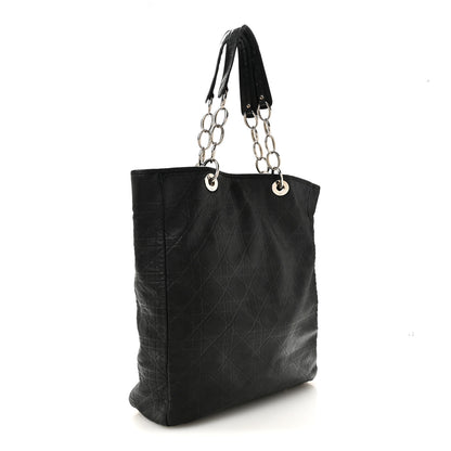 Christian Dior Lambskin Cannage Large Soft Lady Dior Shopping Tote Black 3 of 15