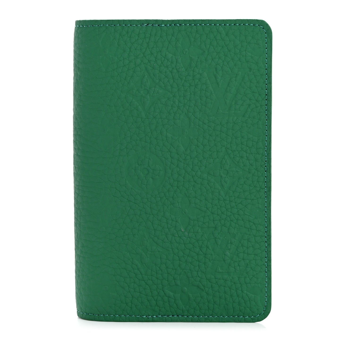 Taurillon Monogram Emily Notebook Cover PM Green