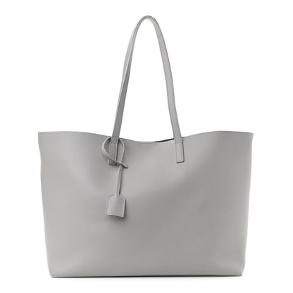 Saint Laurent Calfskin Large Shopping Tote Granite 3 of 14
