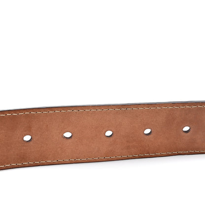 Fendi Cuoio Romano Selleria FF logo Belt 95 32 Brown 3 of 6