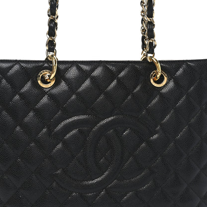 Chanel Caviar Quilted Grand Shopping Tote GST Black 8 of 11