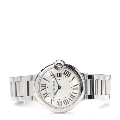 Cartier Stainless Steel 36mm Ballon Bleu De Quartz Watch 2 of 6