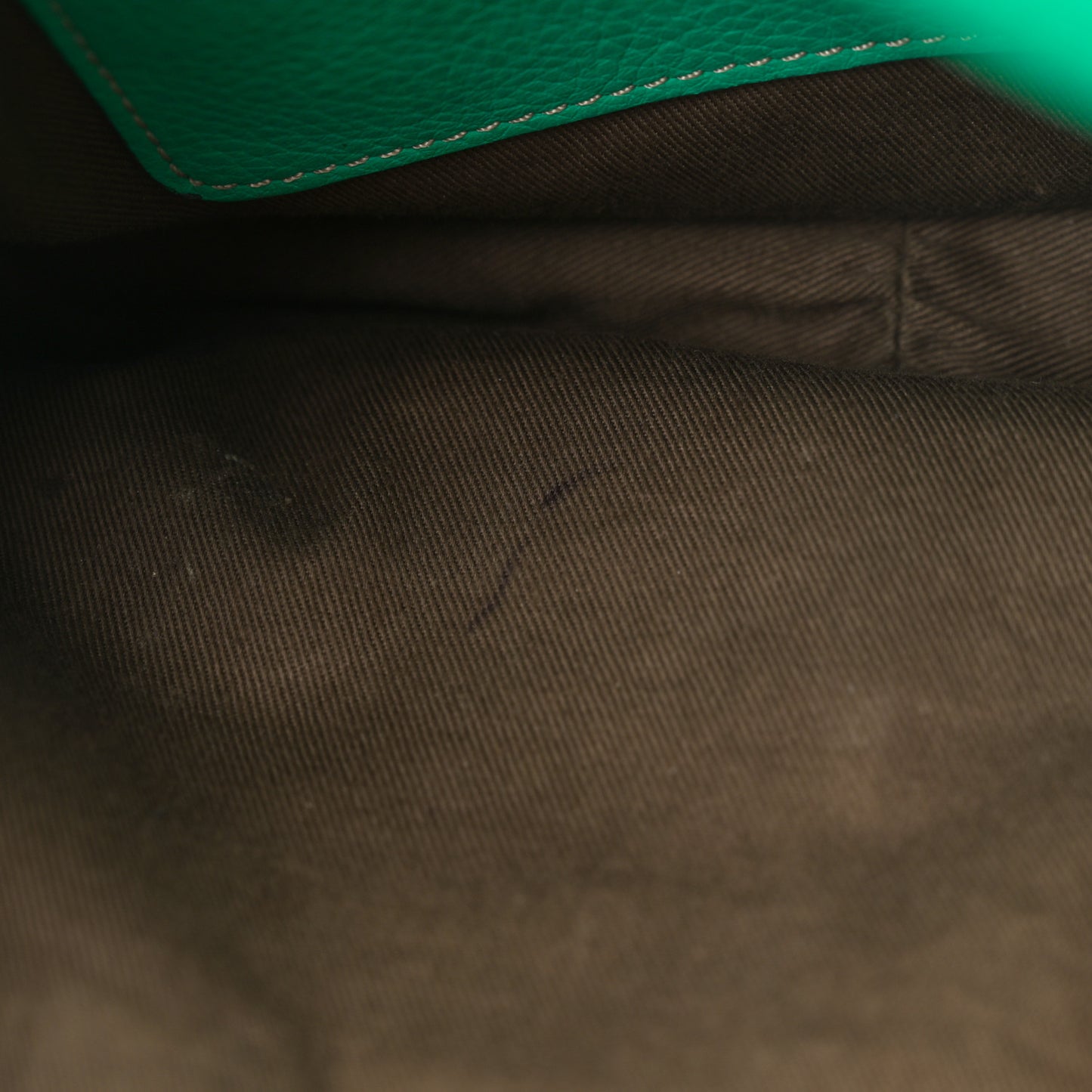 Grained Calfskin Medium Marcie Saddle Bag Jade