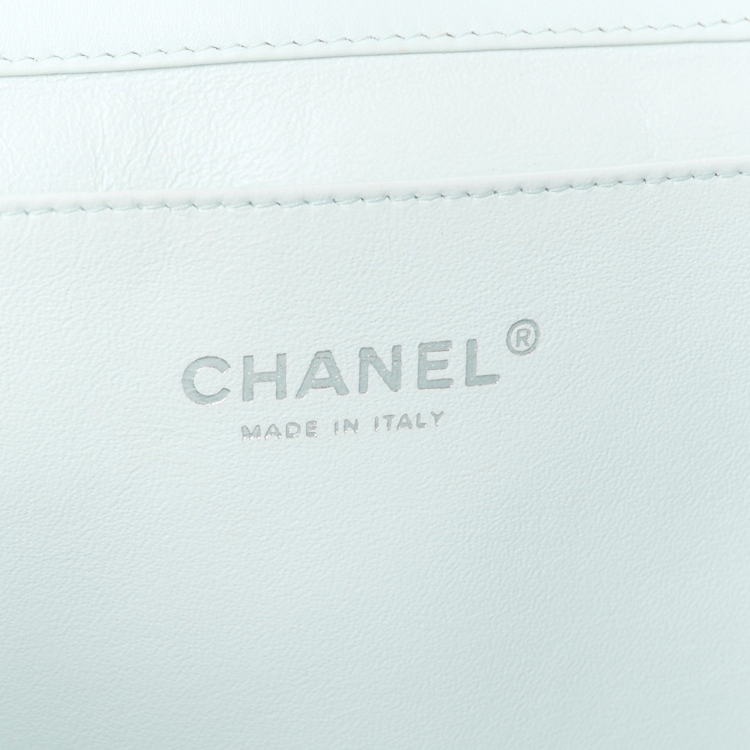 Chanel Patent Quilted Clutch with Chain Flap Light Green 6 of 11