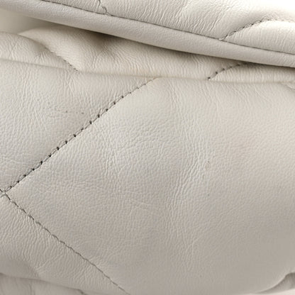 Chanel Goatskin Quilted Large Chanel 19 Flap White 11 of 11