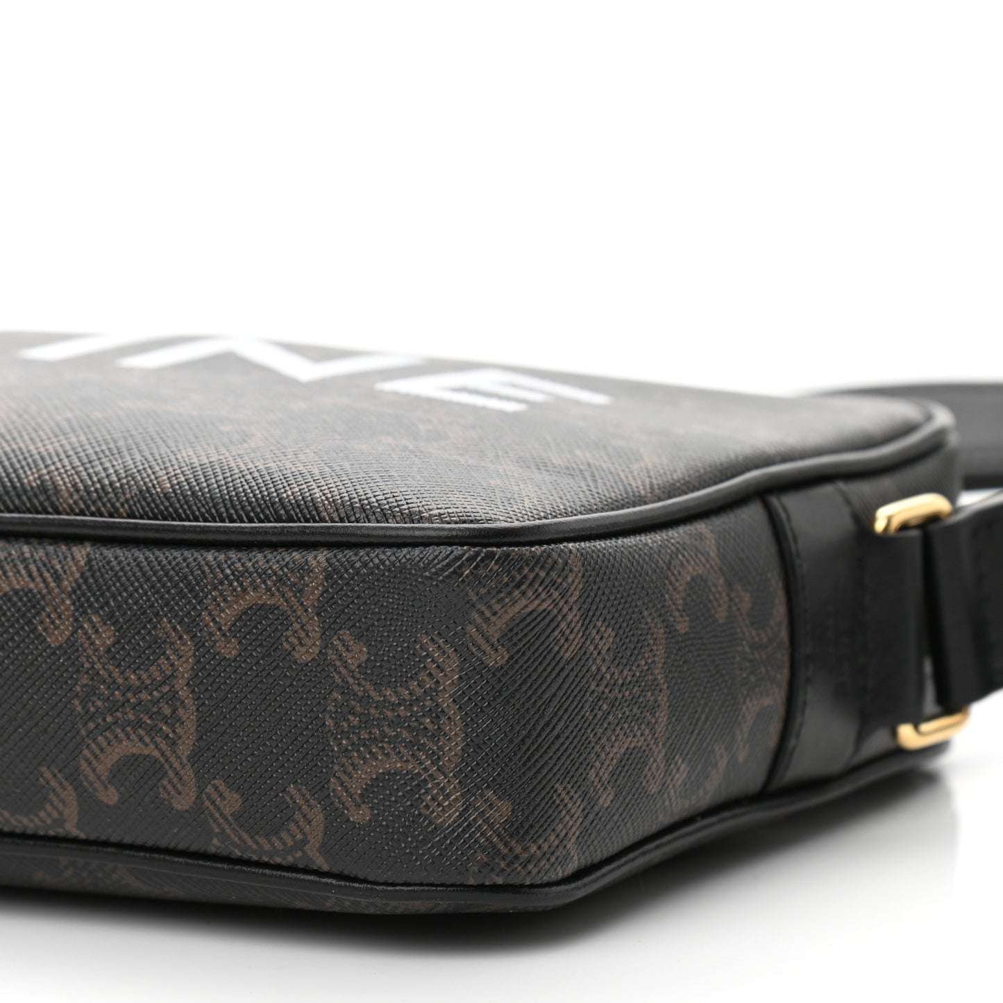 Triomphe Canvas Medium Messenger Bag Black