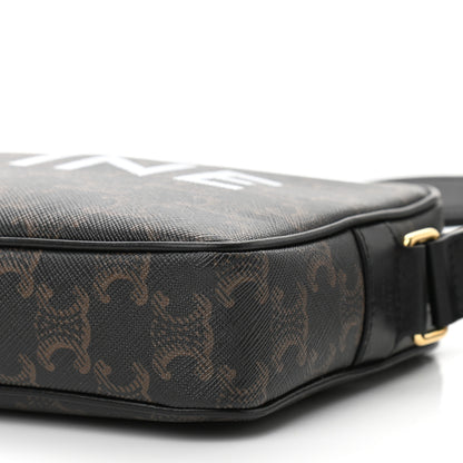 Celine Triomphe Canvas Medium Messenger Bag Black 9 of 9