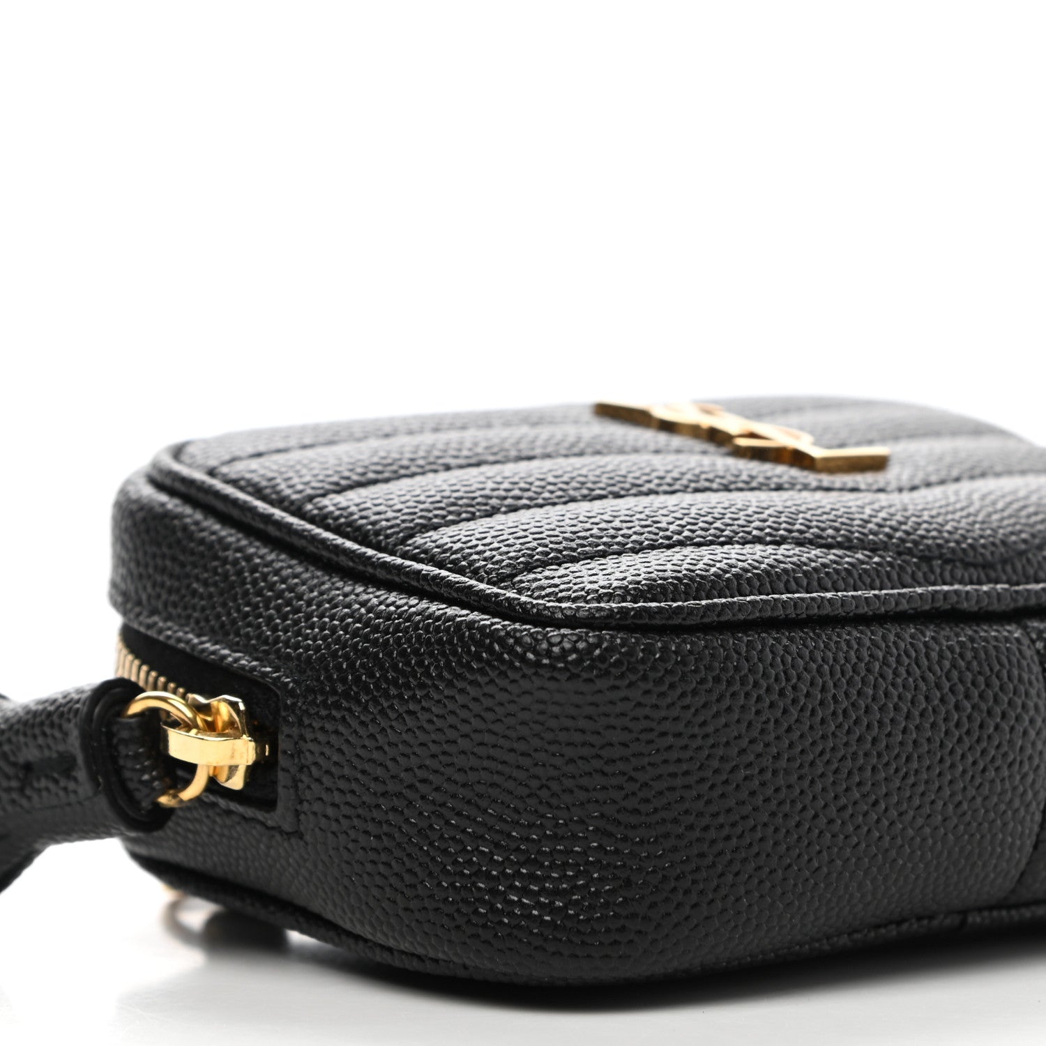 Saint Laurent Grain De Poudre Matelasse Monogram Baby Lou Camera Bag Black 6 of 8