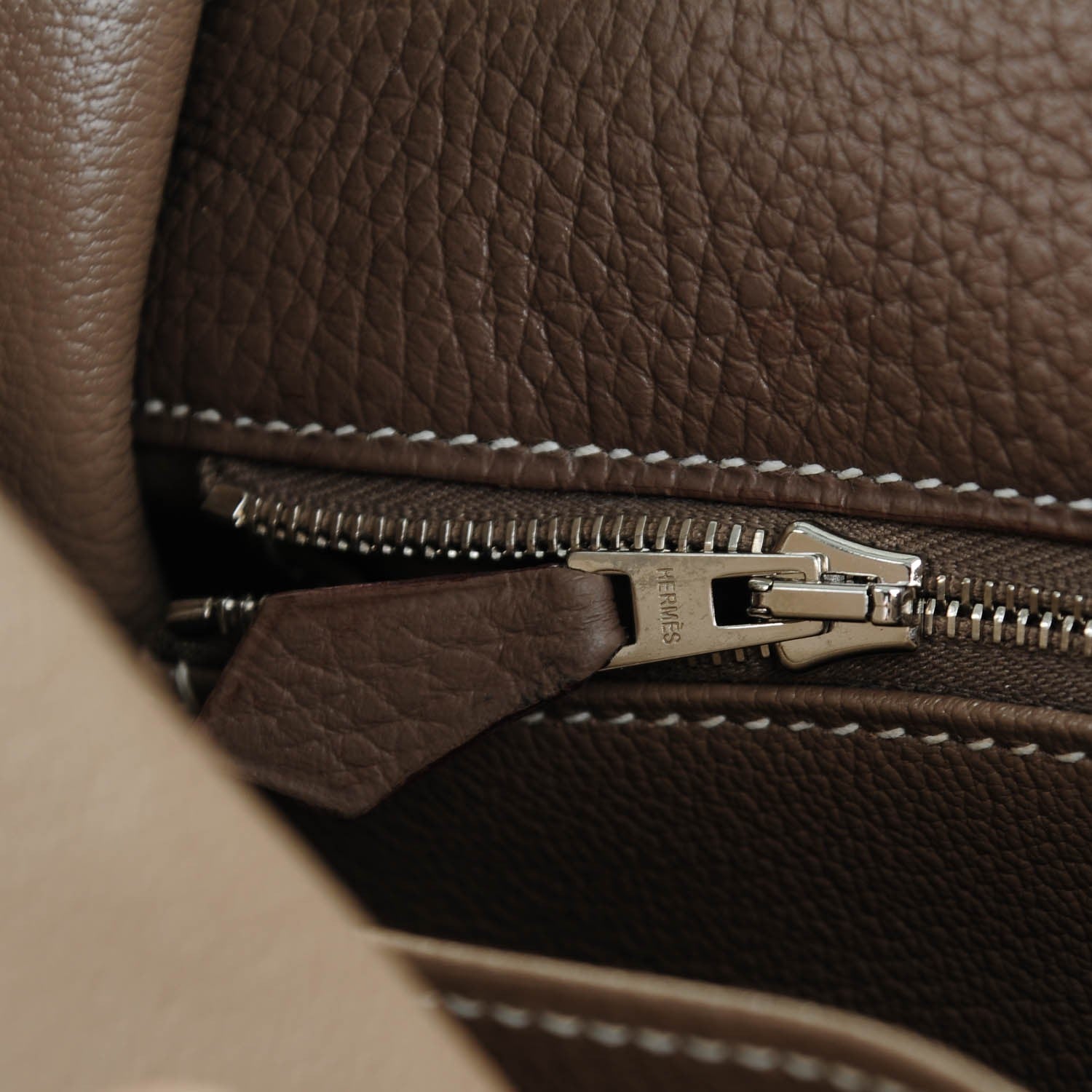 Hermes Taurillon Clemence Kelly Retourne 35 Etoupe 17 of 21