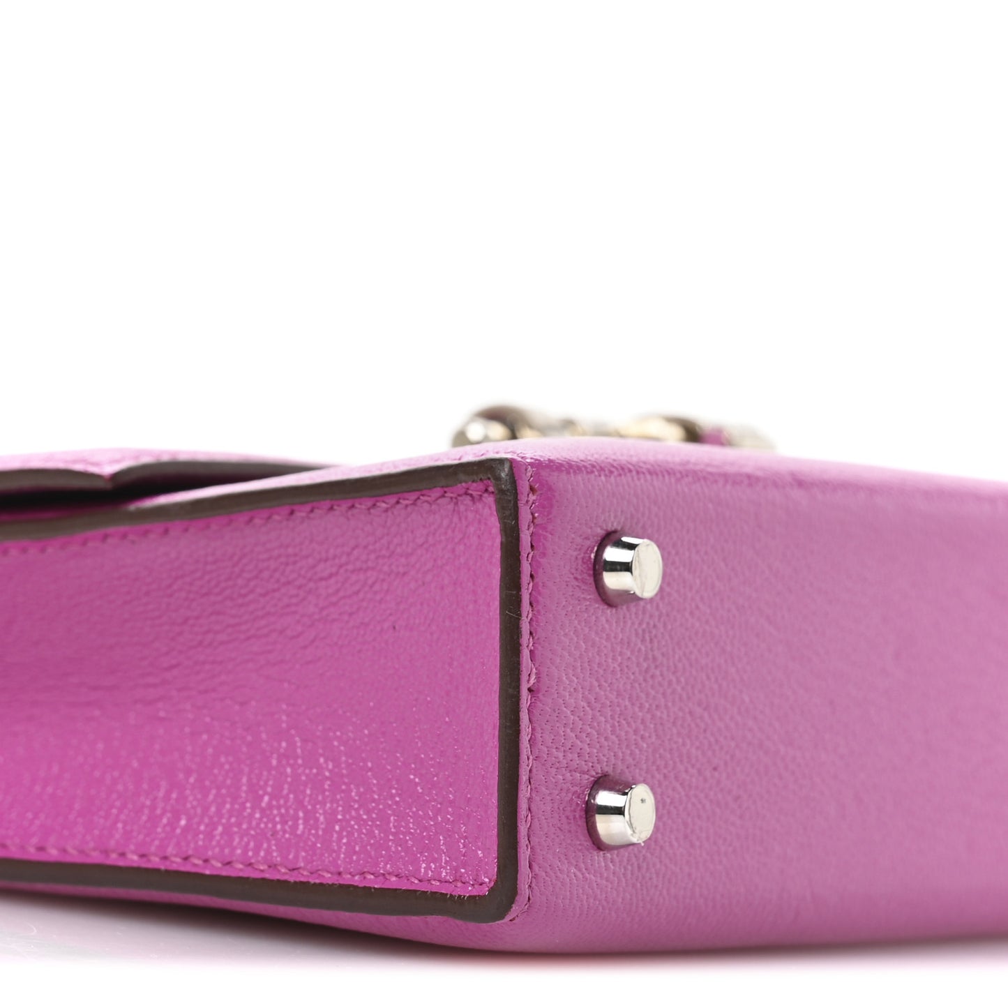 Chevre Mysore Mini Verrou Chaine Bag Magnolia