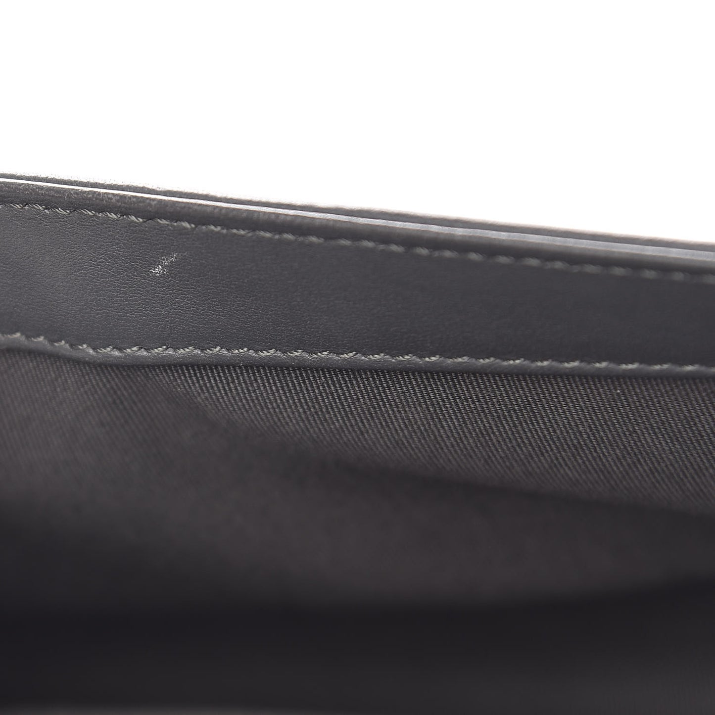 Lambskin Quilted Medium Boy Flap Dark Grey