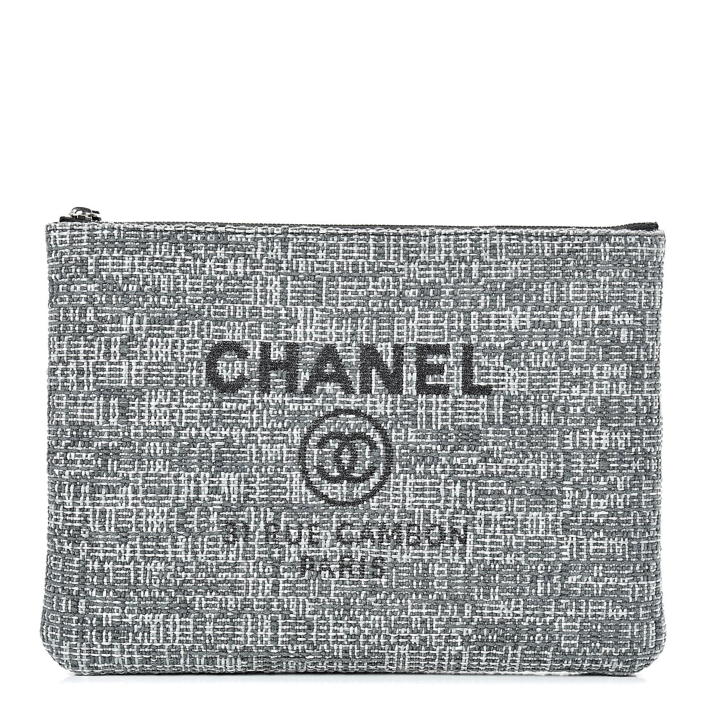 Canvas Small Deauville Pouch Charcoal