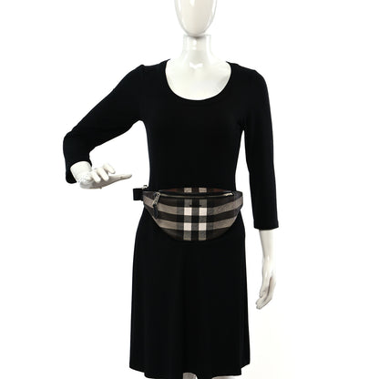 Burberry E-canvas Check Bum Bag Dark Birch Brown 3 of 9