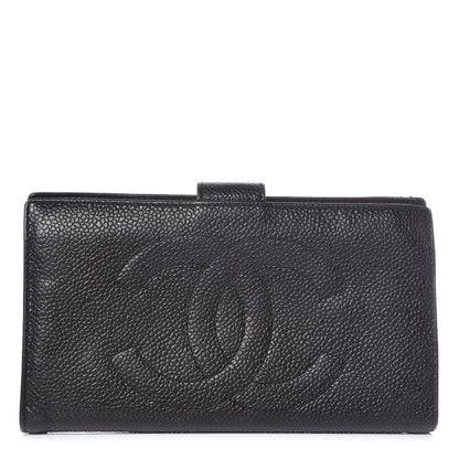 Chanel Caviar Timeless CC French Wallet Black 1 of 18
