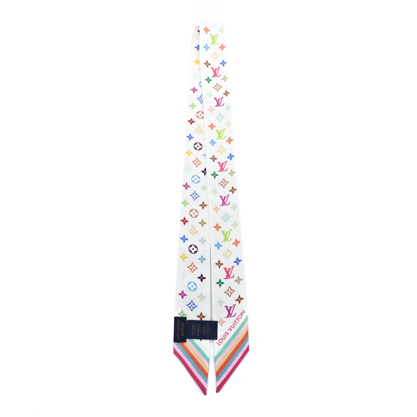 LV X TM Silk Monogram Multicolor BB Bandeau White