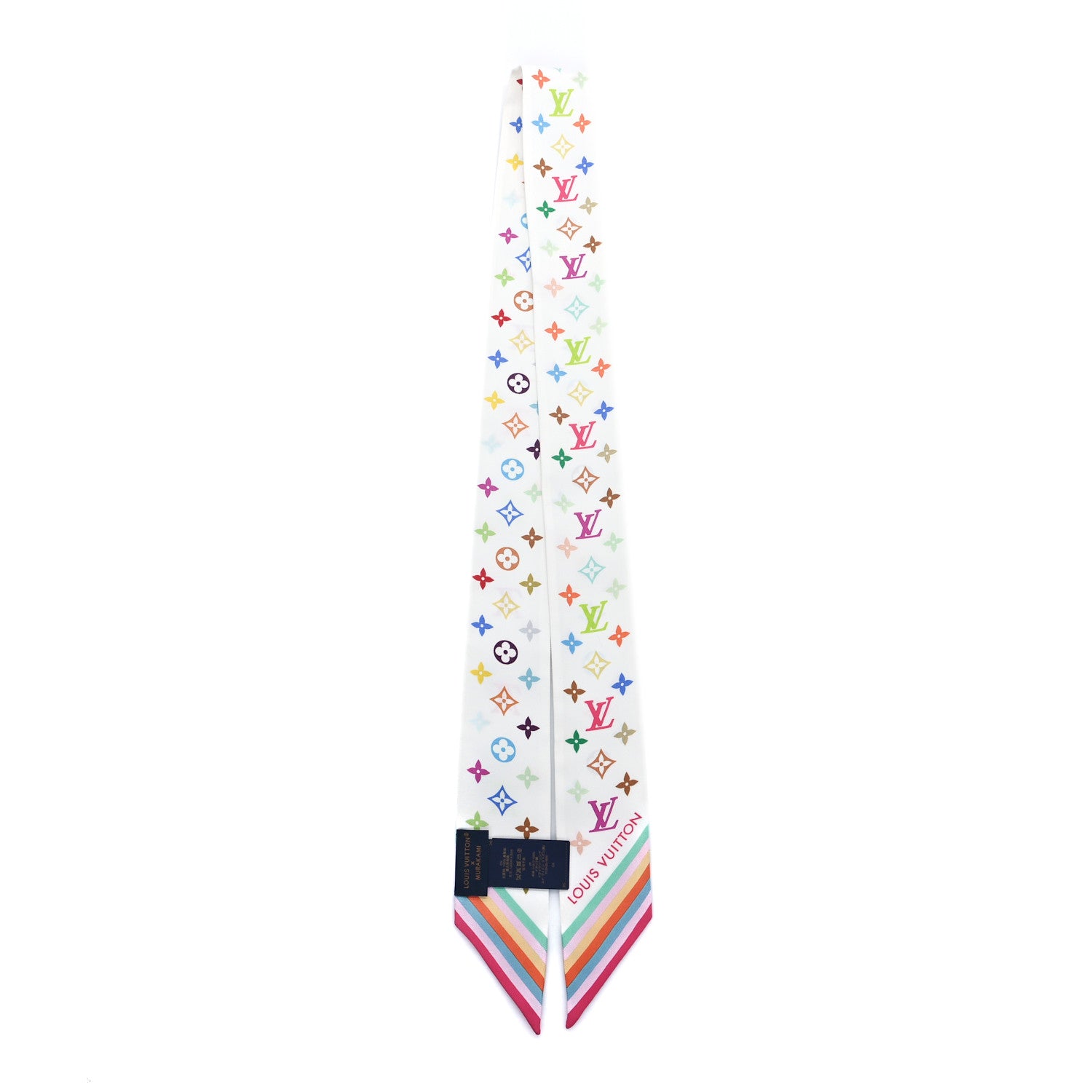 Louis Vuitton LV X TM Silk Monogram Multicolor BB Bandeau White 2 of 3