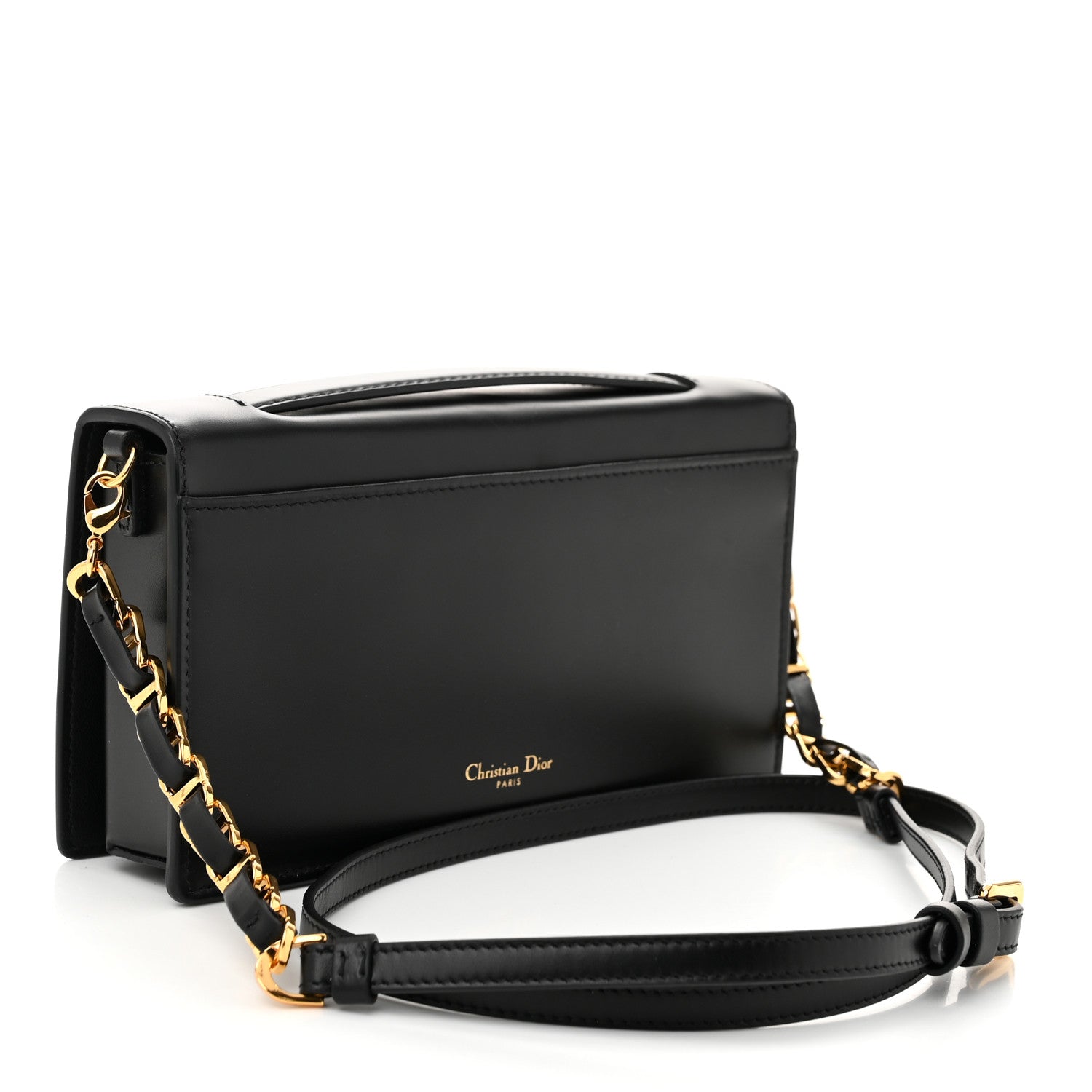 Christian Dior Calfskin CD Signature Clutch Black 3 of 10