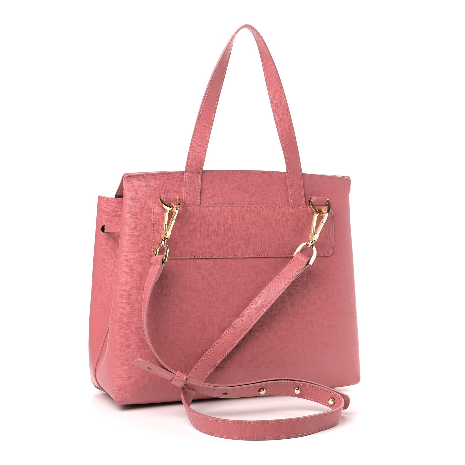 Mansur Gavriel Saffiano Mini Lady Bag Pink 2 of 12