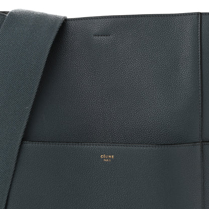 Celine Soft Grained Calfskin Sangle Bucket Bag Petrol 7 of 9