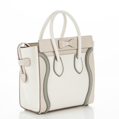 Celine Shiny Smooth Calfskin Micro Tri-Color Luggage Natural 3 of 6