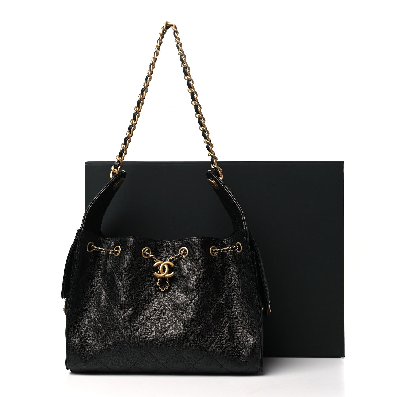 Chanel Caviar Quilted Small Chanel 25 Handbag Black 11 of 11