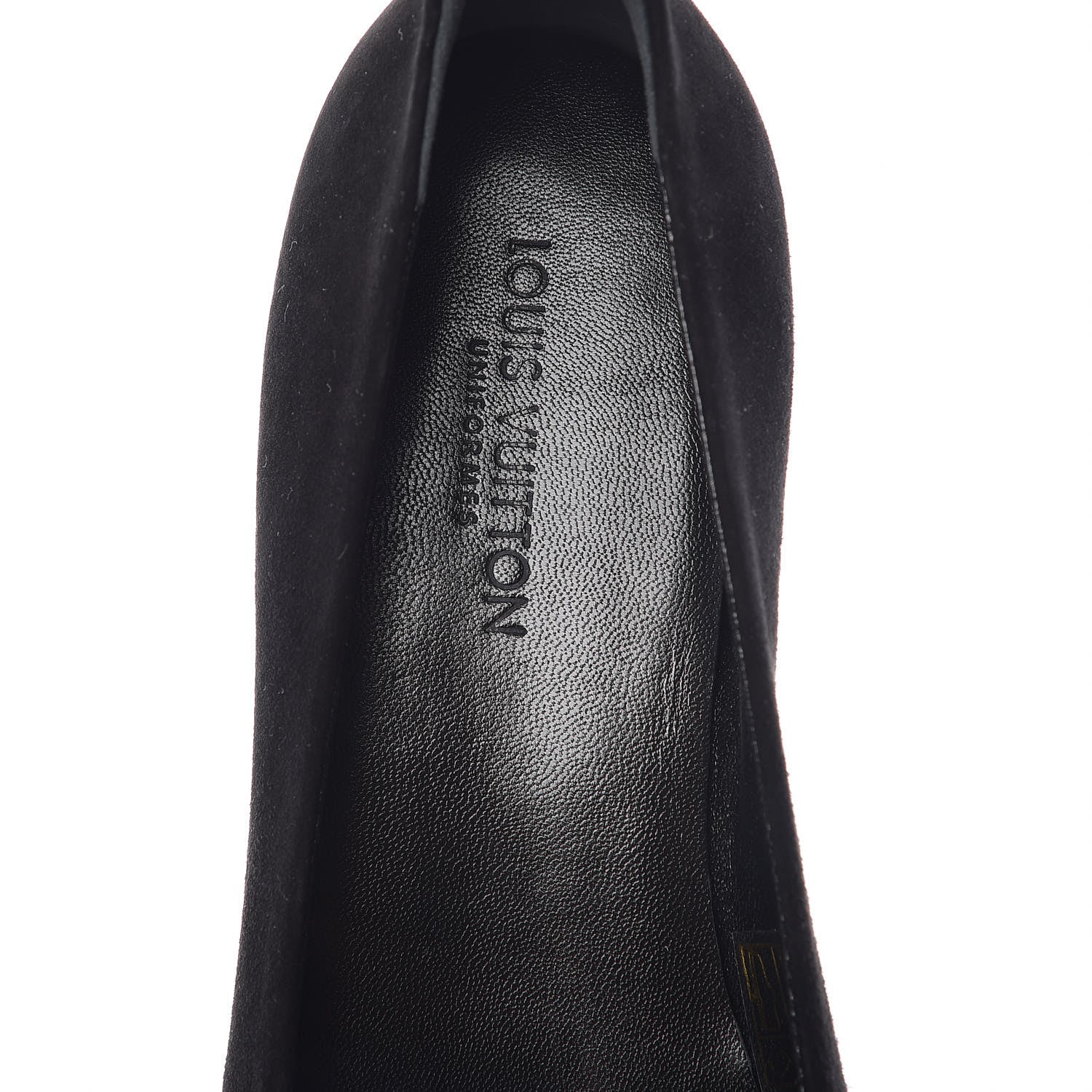 Louis Vuitton Suede Monogram Uniformes Ballet Flats 37.5 Black 5 of 12